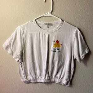 “Nacho Valentine” white top